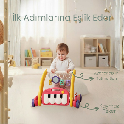 LUMY Baby™ 3-in-1 Bebek Oyun Halısı & Yürüteç – Güvenli Keşif, Mutlu İlk Adımlar